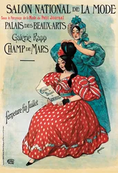 Reklameplakat for "Salon National de la Mode", 1895